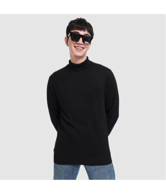 Bewakoof - Black Acrylic Men''s Pullover Sweater ( Pack of 1 ) - None