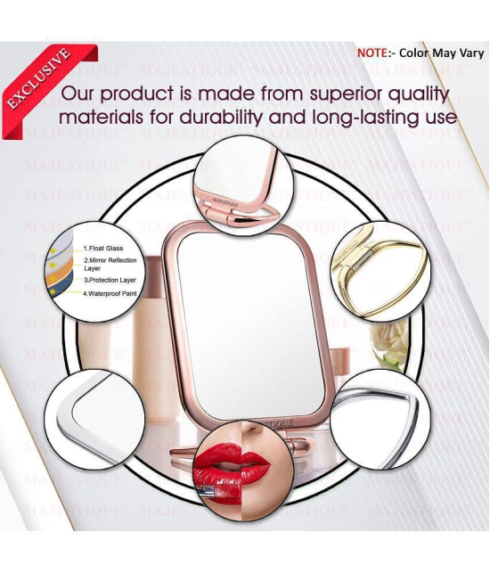 MAJESTIQUE Dual Sided Square Compact Mirror