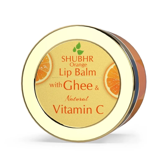 Shubhr Lip Balm & Gloss with goodness of Ghee for Dry & Chapped lips Orange