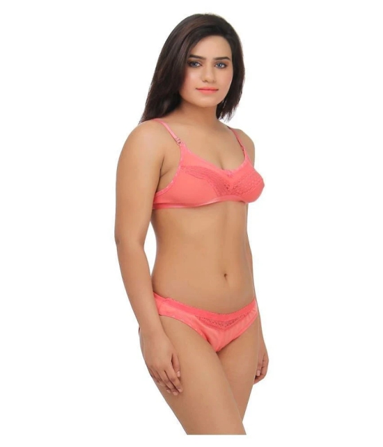 TCG Pink Lace Bra & Panty Set - 32