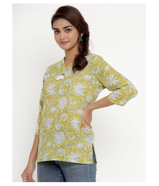 miravan Cotton Regular Tops - Yellow - XL