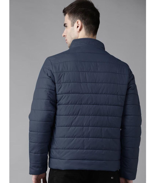 MXN Polyester Mens Quilted & Bomber Jacket - Navy ( Pack of 1 ) - None