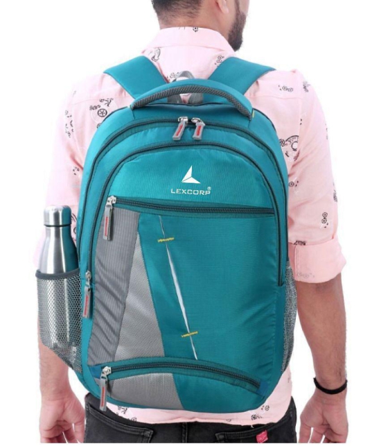 LEXCORP - Green Polyester Backpack ( 45 Ltrs ) - Green