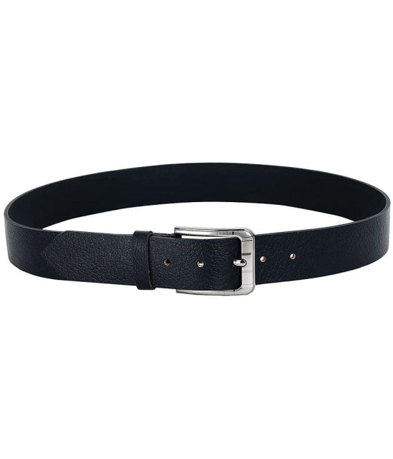 Leather World - Black 100% Leather Men's Formal Belt ( Pack of 1 ) - None