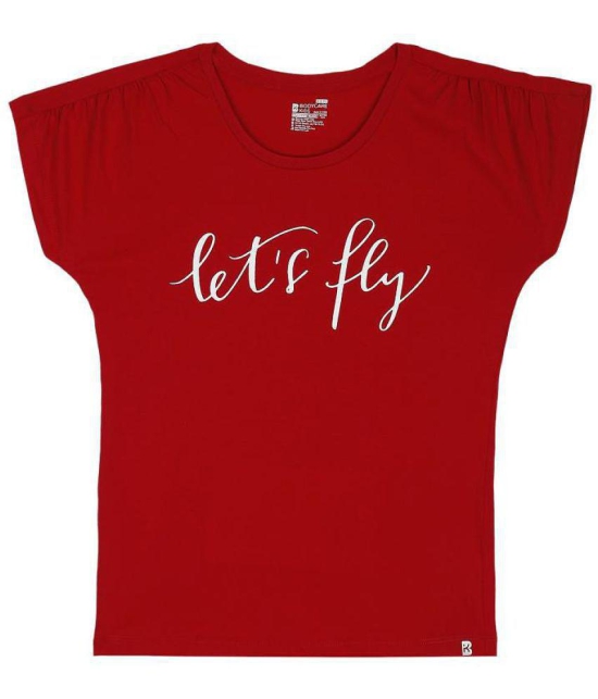 Proteens - Red Cotton Flex Girls T-Shirt ( Pack of 1 ) - None