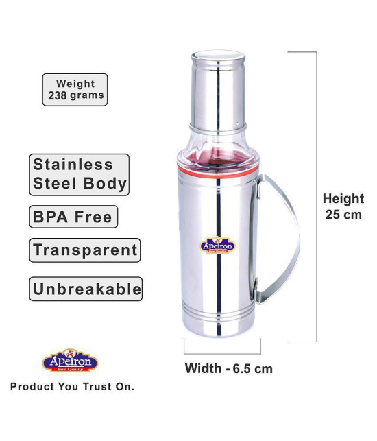 APEIRON STAINLESS Steel Oil Container/Dispenser Set of 3 500 mL - Red