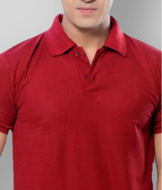 in365 - Red Cotton Blend Regular Fit Mens Polo T Shirt ( Pack of 2 ) - None