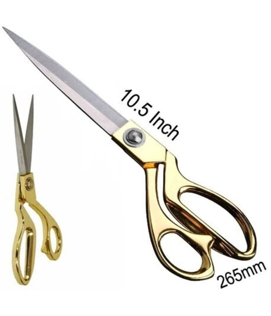 Professional Golden Steel Tailoring Scissors For Cutting Heavy Clothes Fabrics 10.5