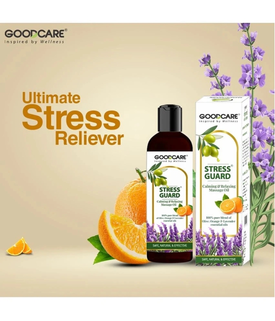 Goodcare Stress Guard Calming & Relaxing Massage Oil -Refreshes Mind And Rejuvenates Body - 100 Ml