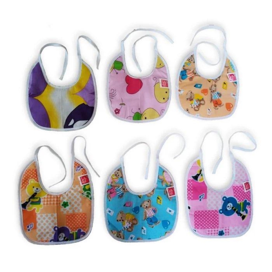 Cotton Assorted Printed Bibs Cloth - 1006 Combo P1 