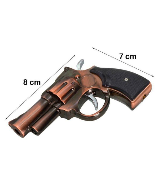 Jm Aluminium Gun Lighter Cigarette Lighter - Brown