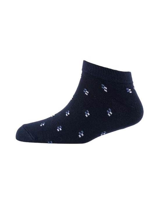 Men Pack Of 2 Patterned Cotton Ankle Length Socks