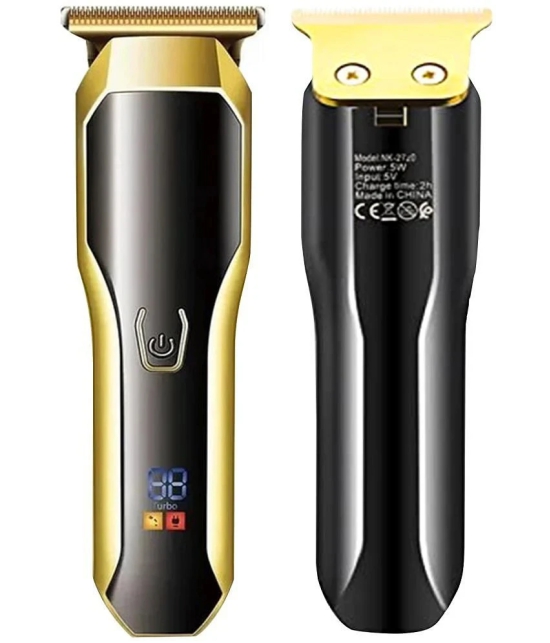 geemy LED DISPLAY Salon Multicolor Cordless Beard Trimmer With 60 minutes Runtime