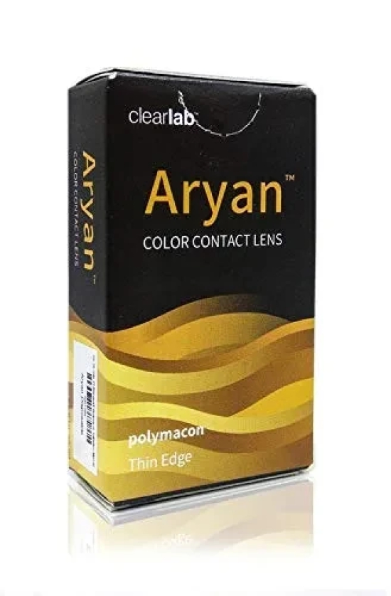 Aryan Quaterly (3 Months) Color Contact Lens (-00.00 - 10.00 Sapphire Blue)--8.00 / soft  Hazel