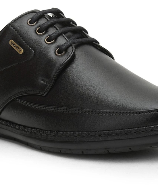 Liberty - Black Mens Derby Formal Shoes - None