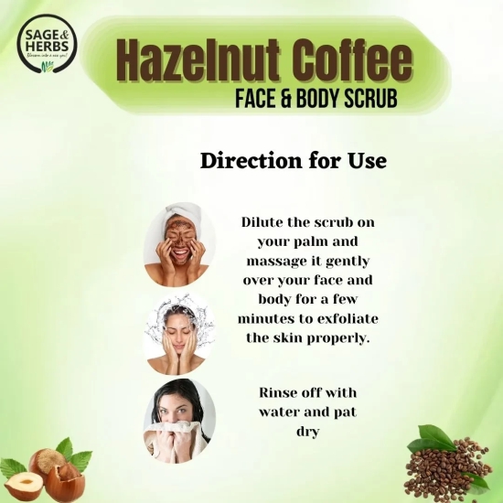 Hazelnut Coffee Face & Body Scrub-50 g