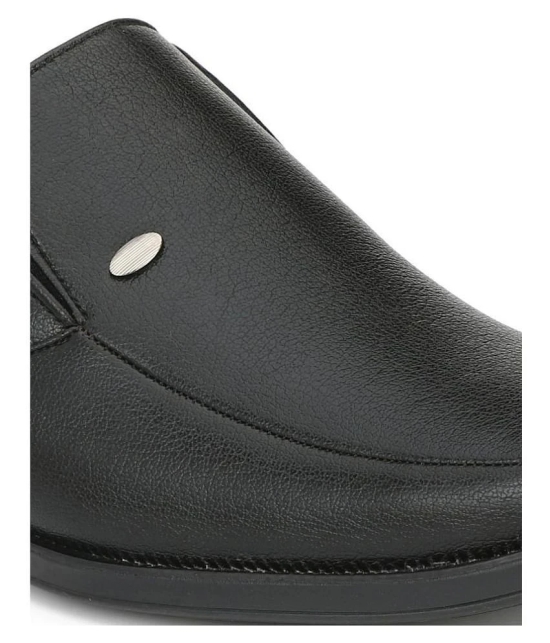 Sir Corbett Slip On Non-Leather Black Formal Shoes - None