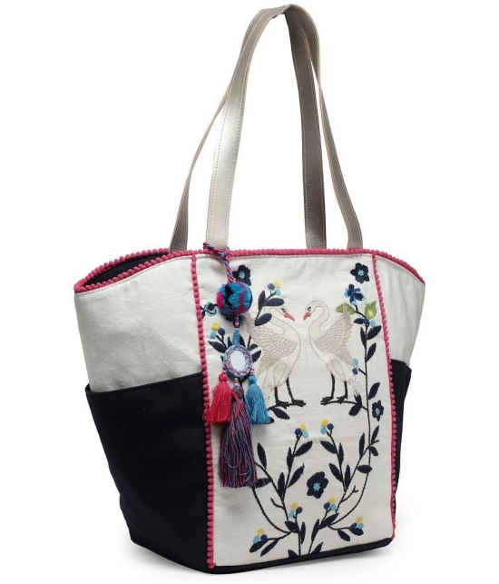 Anekaant - Navy Blue Cotton Tote Bag - Navy Blue