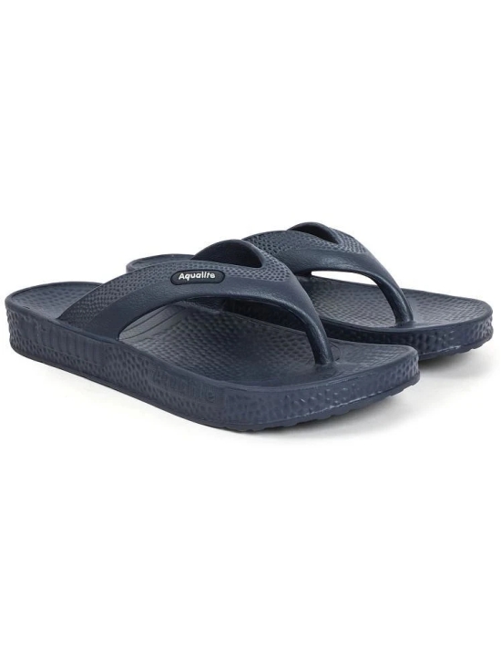 Aqualite Navy Mens Slide Flip Flop - None