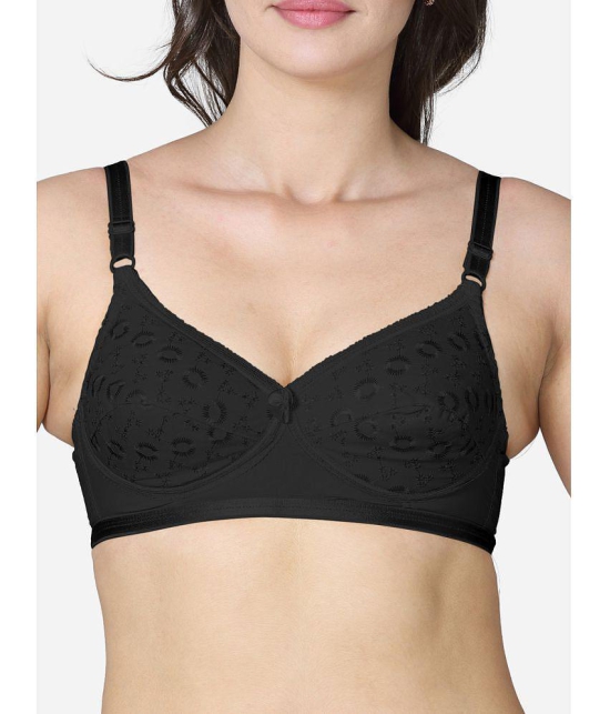 VStar - Black Cotton Non Padded Women's Everyday Bra ( Pack of 1 ) - None