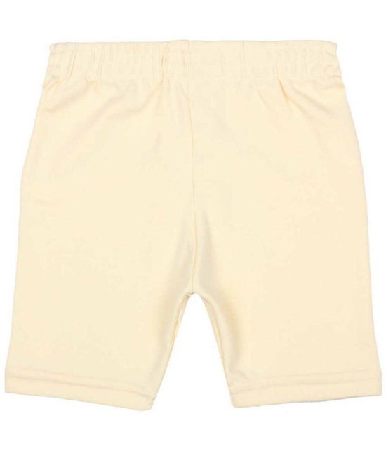 Bodycare - Off White Cotton Girls Cycling Shorts ( Pack of 3 ) - None