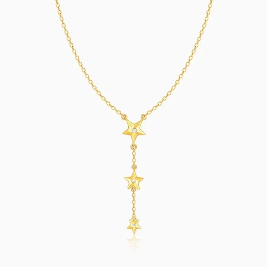 Golden Stars Are All Around Me Necklace