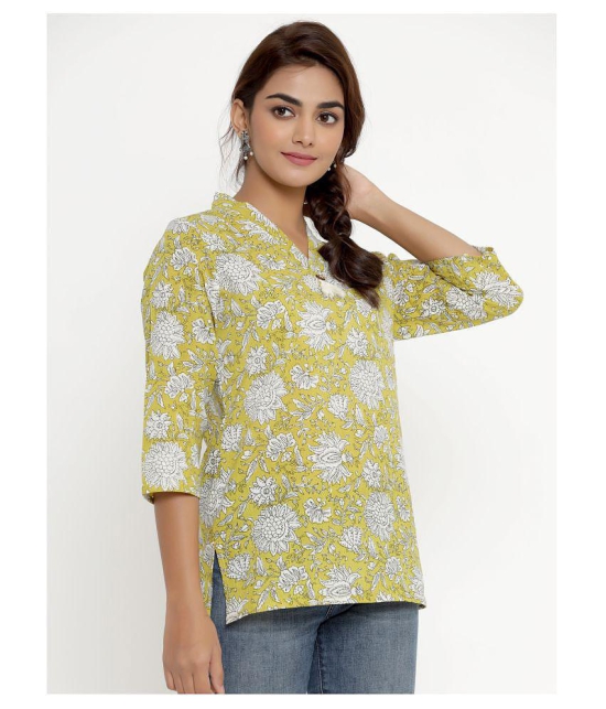 miravan Cotton Regular Tops - Yellow - XL