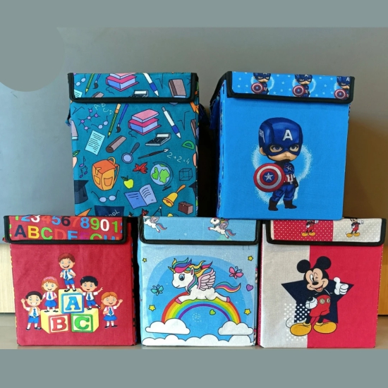 Kids Storage Box-Navy Blue