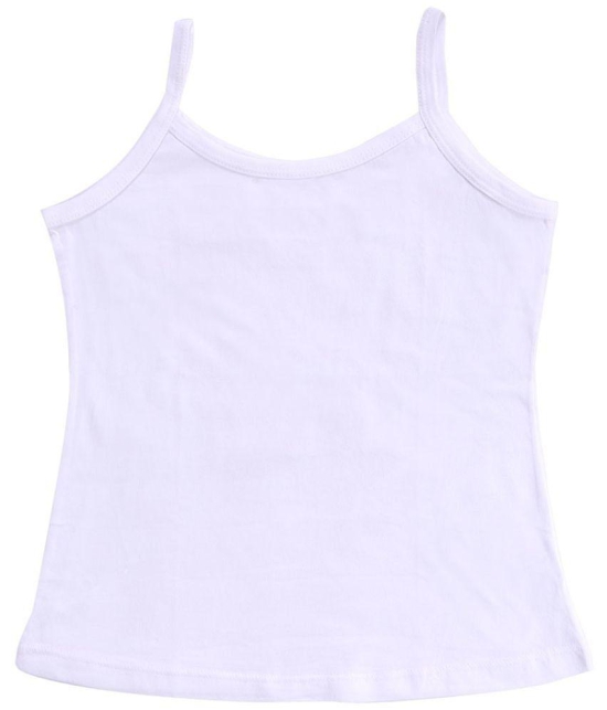 Bodycare Girls Vest Dori Neck Sleeveless Pack Of 3-White. - None