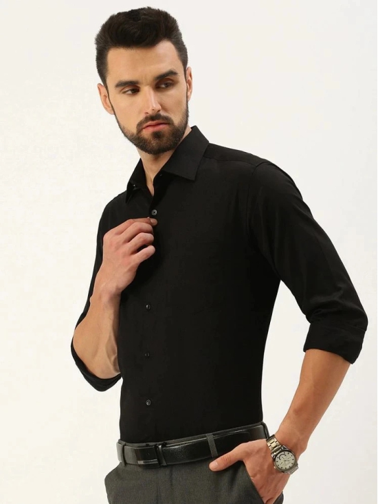 IVOC - Black 100% Cotton Regular Fit Mens Casual Shirt ( Pack of 1 ) - None