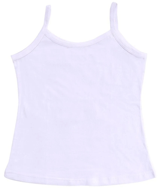 Bodycare Girls Vest Dori Neck Sleeveless Pack Of 3-White. - None