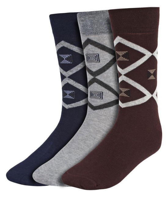 Creature Brown Formal Mid Length Socks - Brown