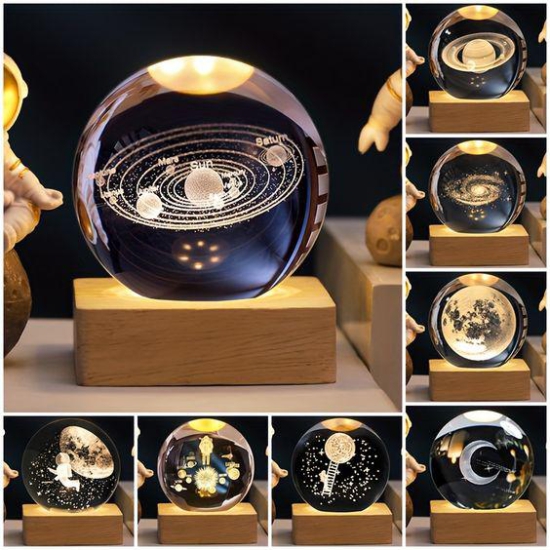 3D Galaxy crystal globe-Galaxy