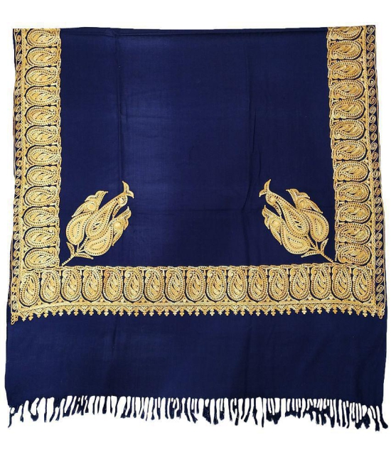 Soul Essence Blue Kashmiri Shawl - Single