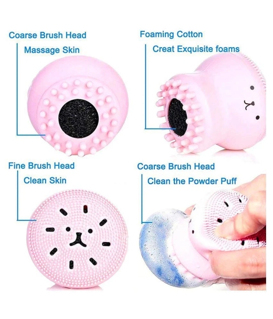 Gatih Silicone Facial Cleansing Brush Face Exfoliator No Handle Face Cleansing Brush