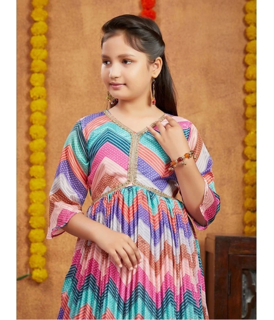 Aarika Pink Silk Girls Kurta and Sharara Set ( Pack of 1 ) - None