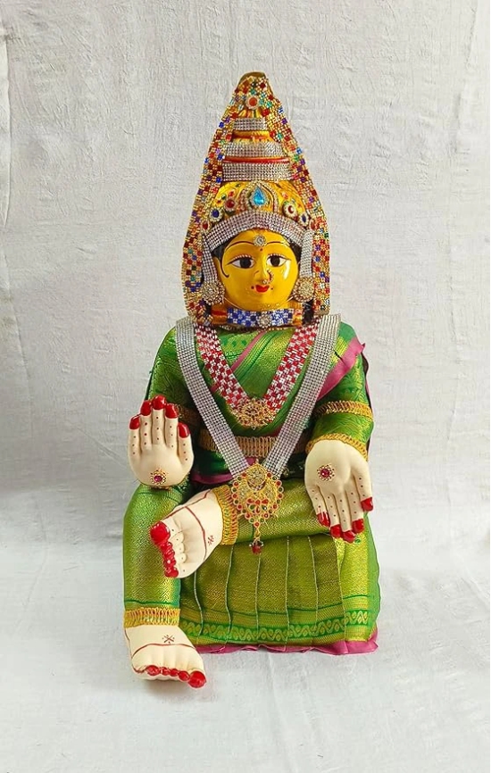 Ammavari Doll Face Set-6 x 8 x 17 / Green