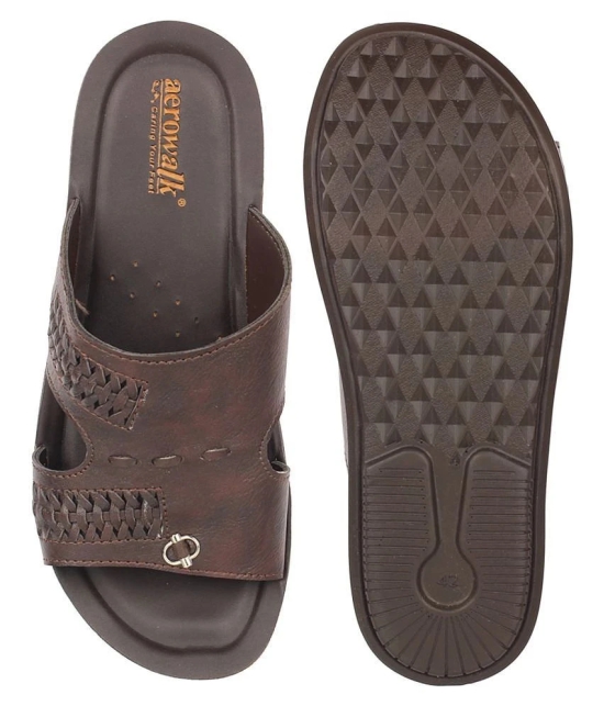 Aerowalk Brown Flip Flops - 6