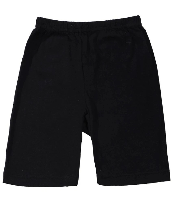 Bodycare - Black Cotton Girls Cycling Shorts ( Pack of 3 ) - None