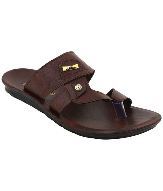 Stanfield - Brown Mens Leather Slipper - None