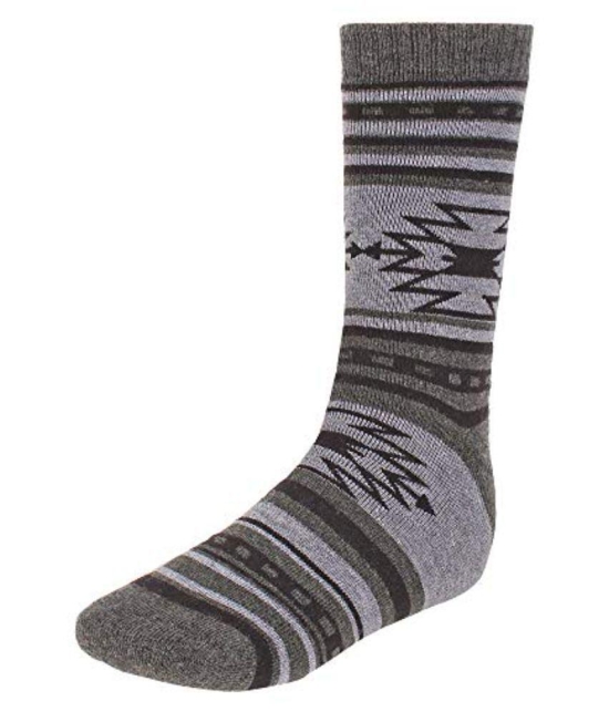 Creature - Woollen Men's Printed Multicolor Mid Length Socks ( Pack of 1 ) - Multicolor