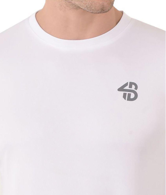 Forbro - White Cotton Blend Regular Fit Men's Sports Polo T-Shirt ( Pack of 1 ) - M