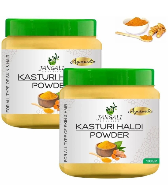 PURE Jangali ORGANICS Wild Turmeric Face Pack Powder / Kasturi Manjal / Haldi 200G