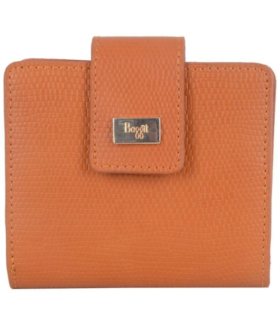 Baggit Faux Leather Orange Womens Bi Fold Wallet ( Pack of 1 ) - Orange