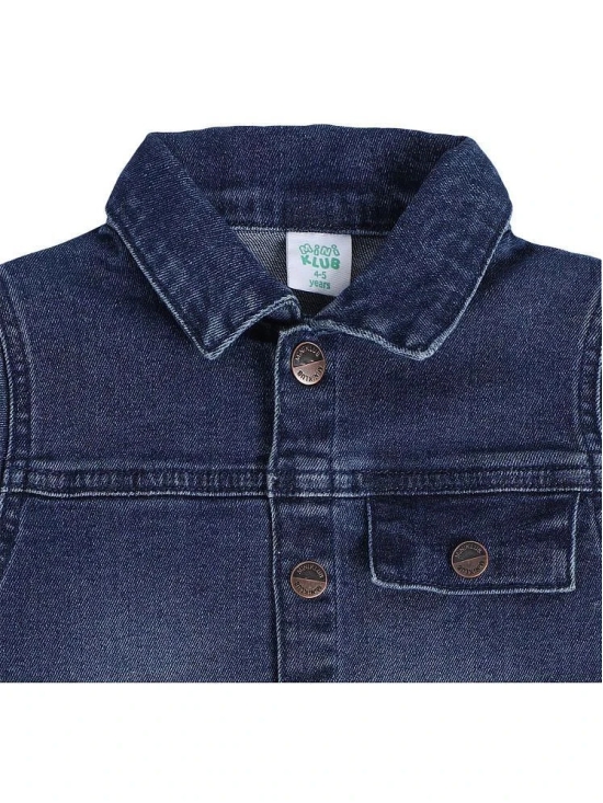 MINI KLUB Blue Cotton Boys Denim Jacket ( Pack of 1 ) - None