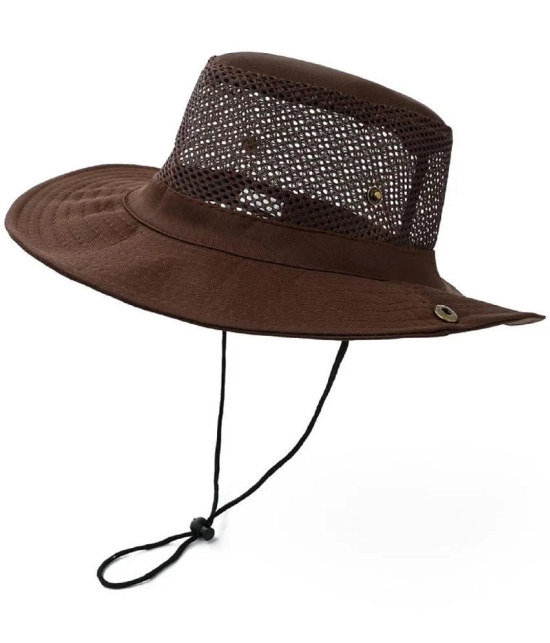 Zacharias Brown Cotton Blend Mens Hat ( Pack of 1 ) - Brown