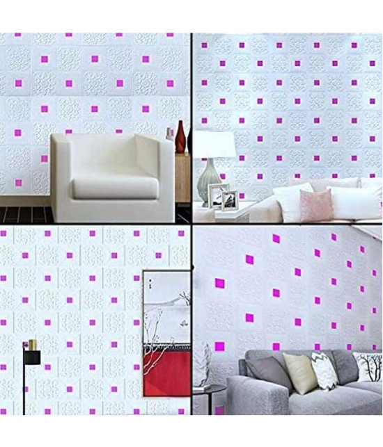 HINGOL Abstract 3D Wallpaper ( 70 X 77 ) cm ( Pack of 1 )