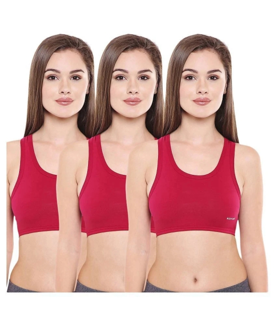 Bodycare Cotton Lycra Racerback bra - Maroon - 36B