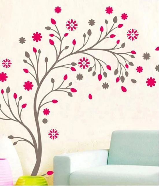 Asmi Collection nature Floral Sticker ( 140 x 140 cms )