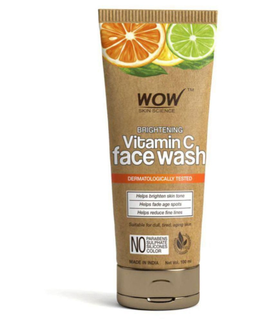 WOW Skin Science Vitamin C Face Wash In Paper Tube (eco Friendly Packaging)